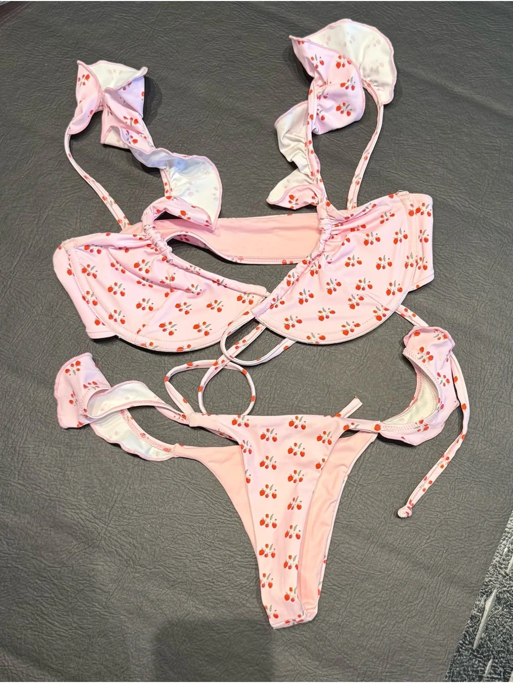 Frankies Bikinis Strawberry Swimsuit
